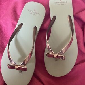 Kate Spade flip flops Happily Ever After size 6 never worn
